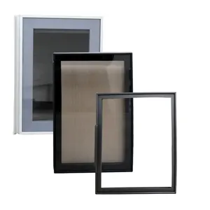 Minimalist Aluminum Extrusion Glass Frame Door Profiles for Cabinet Doors Wardrobe doors