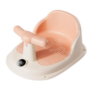 Chaise de bain pour bébé avec capteur de température, siège antidérapant pour nourrissons de 0 à 12 mois, matériau PP - Product Image 2