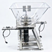 Hopper de monnayeur en acier inoxydable sur mesure, droit, à 6 trous, pour monnayeur de jeu d'arcade et distributeur automatique, 24V