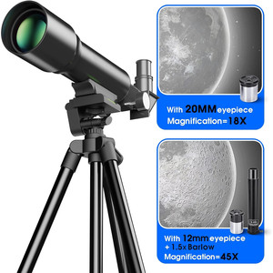 Telescopio Astronómico Metálico para Niños con Ocular de 1.969 Pulgadas y Apertura de 14.173 Pulgadas - Product Image 5