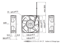 Ventilateur de refroidissement NMB 5V 12V 24V DC48V 0.90A AC EC 12038 120X120X38MM 12CM à grand volume d'air pour serveur et onduleur, quatre fils, 12038VA-48R-GU