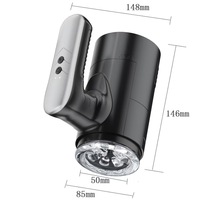 Dual Open Ended Thrust ing Men Elektrische Stroker-Maschinen Teleskop rotierende automatische männliche Masturbation becher