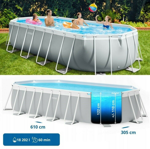 Piscine hors sol ovale <span class=keywords><strong>INTEX</strong></span> 610x305x122 26798 - Product Image 4