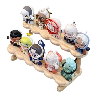 Caja ciega de madera hecha a mano, soporte de exhibición de escalera para pared y estantes de exhibición, estante de muñeca Bubble Martel - Product Image 1