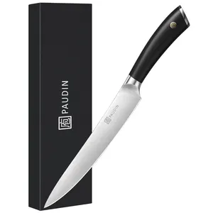 L4 Navalha afiada 8 Polegada faca de chef 5Cr15Mov lâmina de aço inoxidável com cabo ABS faca de cozinha personalizada faca de escultura