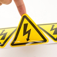 Autocollants d'avertissement tactiles triangulaires personnalisés, étiquettes d'avertissement tactiles triangulaires, étiquettes d'avertissement tactiles