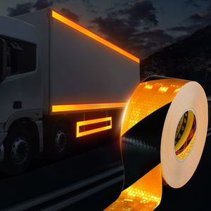 Ruban de visibilité PET réfléchissant résistant à la décoloration <span class=keywords><strong>pour</strong></span> une utilisation en extérieur Avertissement de sécurité fort <span class=keywords><strong>pour</strong></span> remorque camions vélos thermofusible - Product Image 2