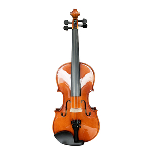 Violon en bois massif à prix abordable, très demandé, pour débutant, finition brillante rouge-brun, modèle GVT10 - Product Image 2