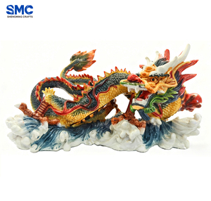 SMC figurina di resina di drago cinese 3D fatto a mano da collezione personalizzabile casa/ufficio ornamento Souvenir regalo culturale - Product Image 1