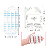 Sublimación personalizada lápiz en blanco manzana acrílico papel Clips decoración manualidades clip escuela Oficina marcapáginas para archivo