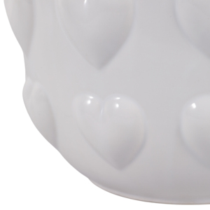 Set di 2 vasi in ceramica con cuori in rilievo per uso interno ed esterno - Product Image 5