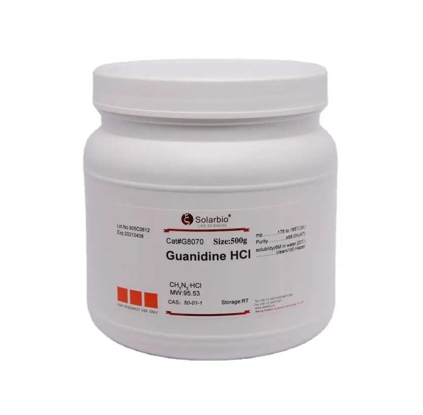 Guanidin Hidroklorida, Guanidin Hcl Cas50-01-1, untuk Penelitian Biologi