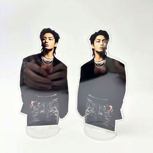 Hot Stock Kpop Character Standing Card <b>Acrylic</b> Display Rack Small Card Picture <b>Frame</b> Plastic Desktop Gift Rack for Table Use - Product Image 5