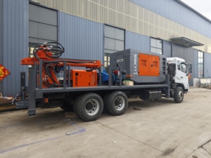 Truck Mounted Diesel Rotary <b>Drilling</b> Rig 300mm <b>Drilling</b> Diameter and 200m Depth Rock Pneumatic <b>Drilling</b> Machine - Product Image 2