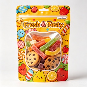 Bolsas de Mylar Personalizadas a Prueba de Olores, Diseño de Dibujos Animados, Cierre Hermético, Bolsas Reutilizables para Dulces, Golosinas, Frutas y Alimentos - Product Image 2