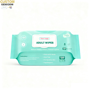 Biokleen 100ct grande taille lingettes humides pour adultes lingettes <span class=keywords><strong>de</strong></span> <span class=keywords><strong>bain</strong></span> lingettes humides pour adultes pour adultes - Product Image 1