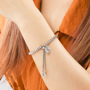 Myshape Zodiac Pendent Beads Chain Pulseras para Mujeres Niñas Pulsera <span class=keywords><strong>de</strong></span> acero inoxidable Aries Piscis Gemini Aquarius Taurus - Product Image 2