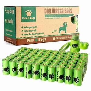 Vente flash : laisse pour chien personnalisée imprimée, sacs à crottes pour chien écologiques, compostables et biodégradables - Product Image 5