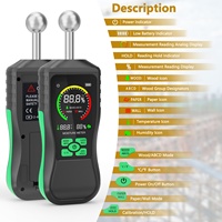 Humidimètre Inductif Sphérique Haute Précision Portable Détecteur de Fuites d'Humidité pour Bois et Béton Testeur d'Humidité Murale HY18C
