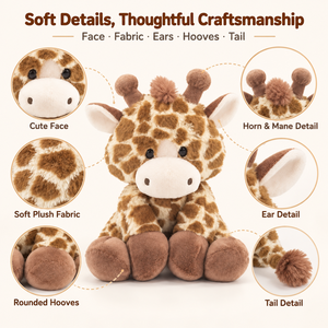 Peluche personnalisée girafe, créez votre <span class=keywords><strong>propre</strong></span> design, peluche animal de la savane pour collection, boutique de cadeaux, vente au détail, zoo - Product Image 3