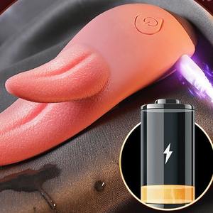 Liliya Female Vibration Doppel zungen heizung Batterie betrieben 10 Frequenzen wasserdichtes Sexspielzeug für Erwachsene für Ehemann Frau - Product Image 4