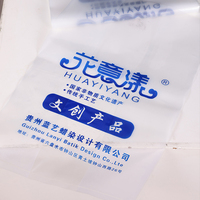 Sac en plastique épaissi à fond carré N010B LDPE avec impression sérigraphique pour accessoires informatiques et écouteurs, recyclable