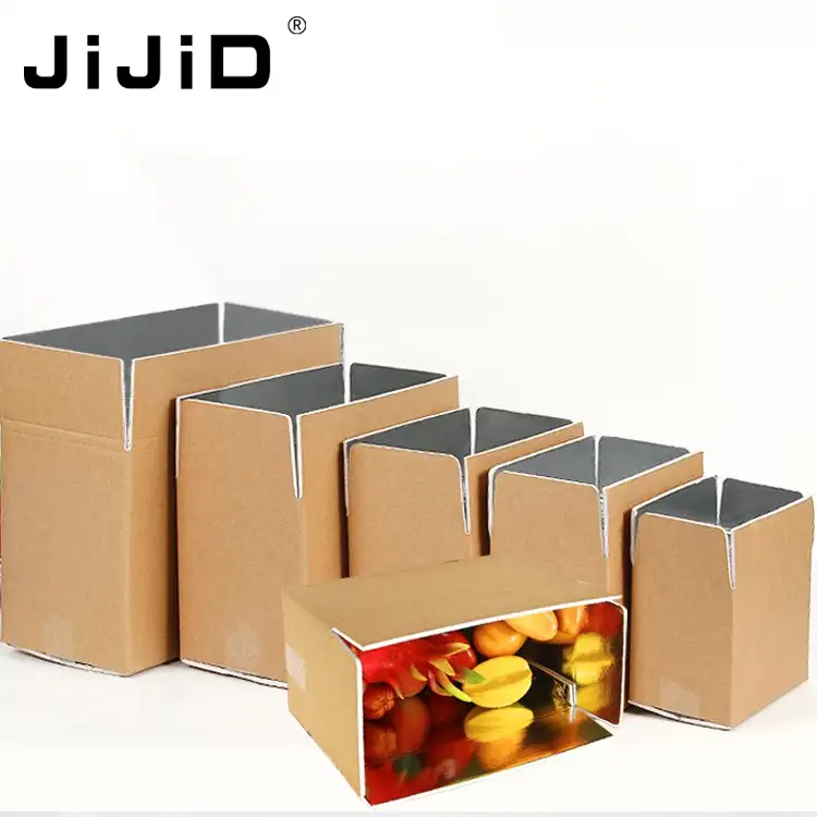 JiJiD fabrika doğrudan satış yalıtımlı kutular Eoc dostu taşıma dondurulmuş gıda yalıtımlı kutusu parsel teslim kutusu