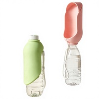 Gobelet d'eau portable en silicone pour animaux de compagnie, distributeur d'eau anti-fuite pour chiens et chats, idéal pour les randonnées et les voyages en extérieur