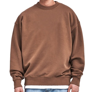 Wholesale Spring Autumn Men's High Quality French Terry Sweatshirts Custom Print Plus Size Winter Hoodies & Sweatshirts <b>for</b> Men - Product Image 1