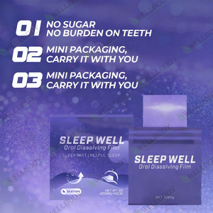 <span class=keywords><strong>Film</strong></span> de dissolution orale de mélatonine WELLBODY OEM pour l'aide au sommeil et la gestion de l'insomnie chez l'adulte-Qualité alimentaire - Product Image 4