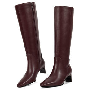 WETKISS 2026 Vente en <span class=keywords><strong>gros</strong></span> <span class=keywords><strong>Bottes</strong></span> à talon aiguille pour femmes grandes tailles 11, <span class=keywords><strong>bottes</strong></span> <span class=keywords><strong>hautes</strong></span> en PU à bout carré, <span class=keywords><strong>bottes</strong></span> Go Go pour femmes des années 70 pour <span class=keywords><strong>mollets</strong></span> larges - Product Image 4