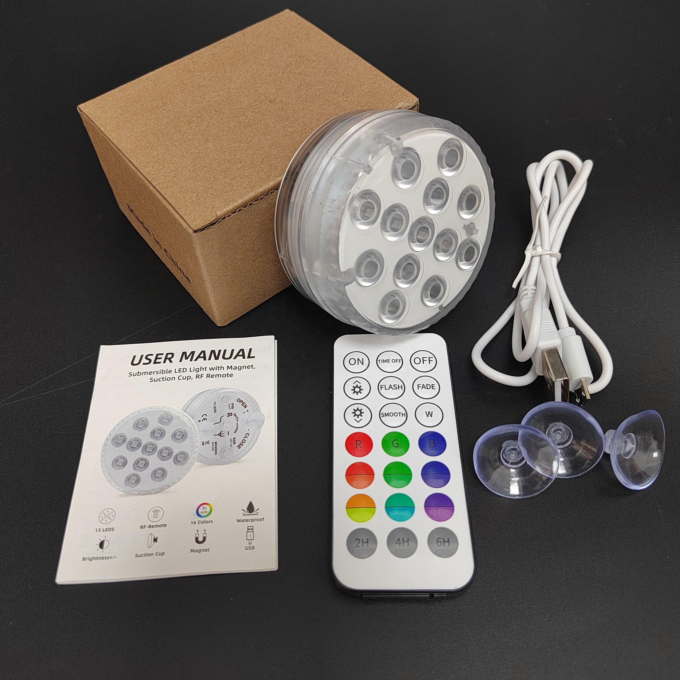 Waterproof Remote Controlled Led Pool Light Color Changing