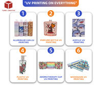Impression UV sur n'importe quelle surface, service d'impression numérique pour bouteilles cylindriques, verre, acrylique, métal, bois, aluminium, plastique