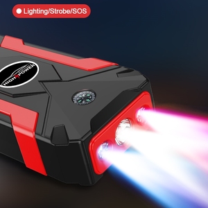 Batterie au lithium 12V 29800mah, bloc d'alimentation, chargeur, pompe à air portable <span class=keywords><strong>pour</strong></span> pneus de voiture, démarreur de saut, lumière LED <span class=keywords><strong>pour</strong></span> moto - Product Image 6