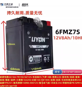 Li Yang Bosol M1/M4/M5/M6/Extrêmement furtif/Raptor/Cheetah Batterie <span class=keywords><strong>de</strong></span> <span class=keywords><strong>moto</strong></span> moderne et écologique sans entretien - Product Image 6