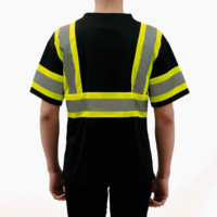 T-shirt de sécurité réfléchissant haute visibilité personnalisé, vêtements de travail à manches longues, séchage rapide, uniforme de sécurité pour la construction, logo personnalisé