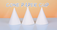 Impression de logo personnalisé 4 Oz 4.5 Oz 6 Oz Gobelets en papier à cône blanc pour l'eau Gobelet à cône de neige jetable