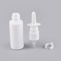 Lot de bouteilles de pulvérisation nasale rechargeable 10-60ml, flacon pour spray nasal professionnel, produit en plastique, 20ml, 10 pièces