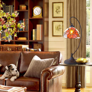 Factory Direct Rustic Pastoral Style Colored Glass <b>Table</b> <b>Lamps</b> Creative Sunflower Decorative Bedside <b>Study</b> <b>Lamps</b> for Hotels - Product Image 1