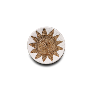 Ensemble de 3 décorations murales en feuilles de bananier faites à la main pour les occasions de baptême et de Diwali, ajoutant un charme rustique et une élégance organique - Product Image 1