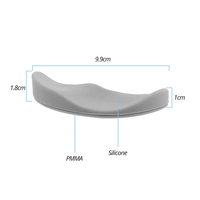 Tapis de souris ergonomique avec repose-poignet en gel de silicone antidérapant, tapis de soutien du poignet pour ordinateur, tapis de souris pour le bureau, les jeux et le PC