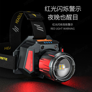 L52 Headlamp 300-499M Range Telescopic Zoom Rechargeable Battery LED Light Source Adjustable Brightness Fishing Mining Lamp - Product Image 3