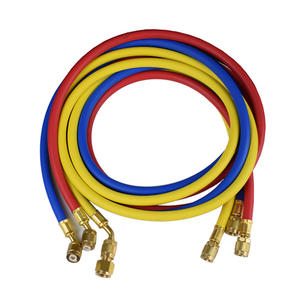 HUBEN Manifold <span class=keywords><strong>Gauge</strong></span> Set R410A R22 R404A HVAC A/C Kältetechnik Lades ervice Diagnose kältemittel 5ft Schlauch - Product Image 4