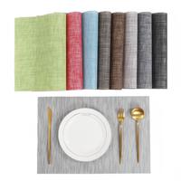 Sets de table tissés texturés rectangulaires pour la cuisine, le restaurant et la décoration de la maison