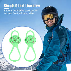 Vente en gros d'usine de couvre-chaussures antidérapants en silicone à 8 dents pour l'extérieur, type <span class=keywords><strong>crampons</strong></span> - Product Image 6