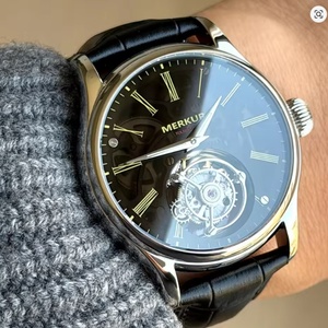 High-frequency Coaxial Merkur 100% Tourbillon Watch Men's Sapphire Watch for Men Mechanical <b>Wristwatches</b> Relogio Masculino - Product Image 6