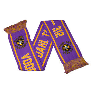 Conjunto de Invierno de Punto Acrílico Jacquard Personalizado Premium con Gorro con Pompón y Bufanda para Aficionados al Fútbol, Uso Diario al Aire Libre - Product Image 4