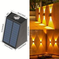 Chine Bon prix Lampes de jardin solaires Lampe murale extérieure à énergie solaire pour clôture Villa Cour
