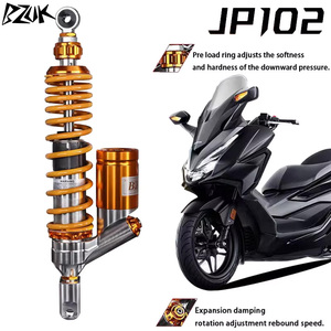 BZUK JP102 Amortisseur arrière réglable pour Honda Forza PCX160 Nouvelles motos 380/410/420/435MM Amortisseur Espacement des trous - Product Image 3