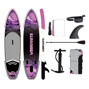 WINNOVATE2185 Atacado stand up paddle board inflável macio prancha sup com barbatanas paddleboard inflável para venda